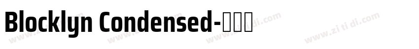Blocklyn Condensed字体转换 Blocklyn Condensed字体转换